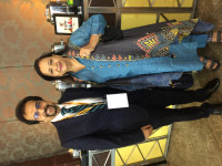 Professor Dr. Harun Ur Rashid with DR HARUN UR RASHID of Dhaka Eye Care Hospital, Bangladesh and DR ATHIYA AGARWAL from India at the annual conference of the Intraocular